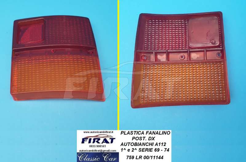 PLASTICA FANALINO A112 69 - 74 POST.DX
